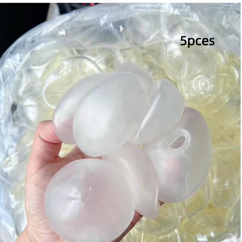 1/5/10Pcs Dumpling Shape DIY Stress Ball Kit Pressure Ball Skin For Kids Teens Adults Students Travelers Travel Home Decoration
