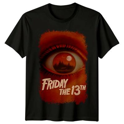 Pátek třináctého (1980) Pánské tričko z 100% bavlny inspirované filmovým plakátem Top Retro 80s Tee