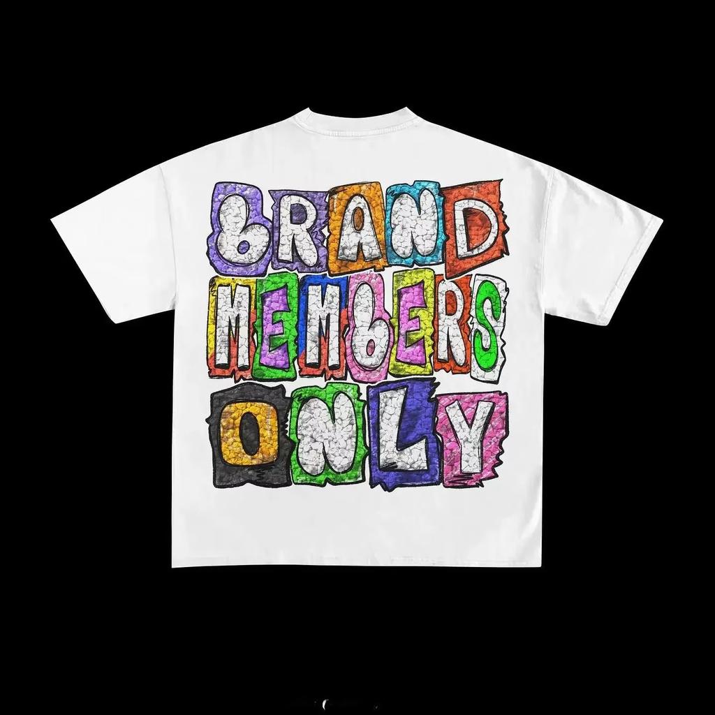 High Street Popular T Shirt Men Vintage Couples Hip Hop American Fashion Streetwear Casual Harajuku Y2k Tops Oversized T Shirts