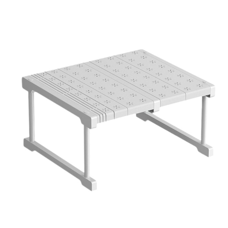 Expandable Wardrobe Organizer Adjustable Storage Shelf for Cabinets and Closets Use Carbon Steel Organization Rack