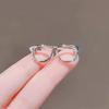 Cute Hollow Out Glasses Brooch Trendy Personality Funny Pin Collar Pin Cartoon Mini Simple Glossy Glasses Brooch Versatile