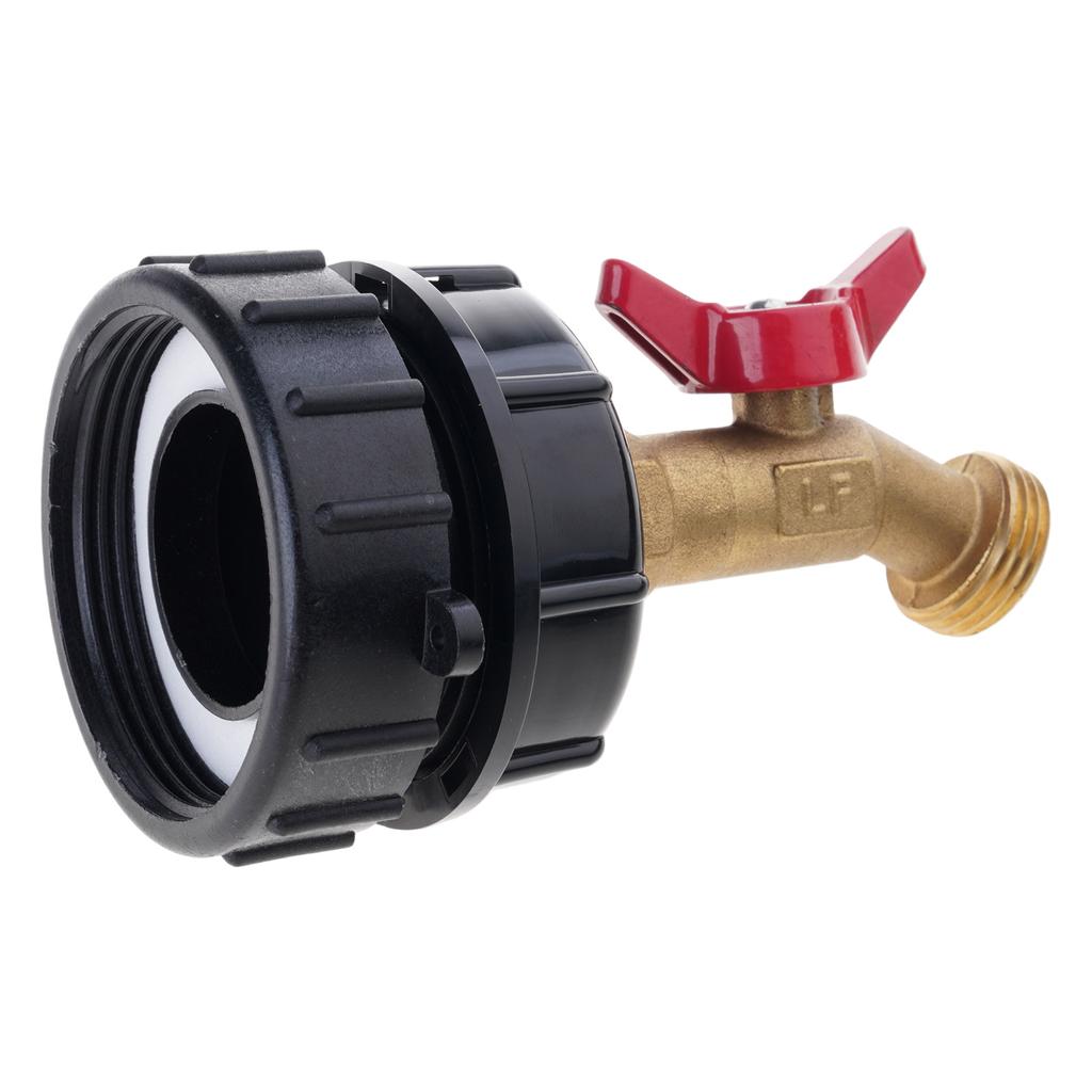 IBC Tote Adapter S60x6 Brass Water Nozzle For Garden Hose Garden Hose Connector