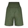 High Waist Elastic Waistband Casual Shorts for Women Loose Fit Cotton Summer Shorts with Pockets Lightweight Design