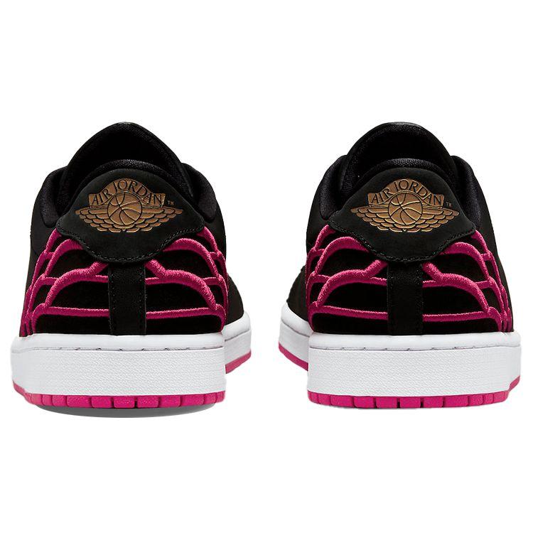 Air Jordan 1 Centre Court Black Pink Men Sneakers White Metallic-Gold Mystic-Hibiscus DQ8577-001