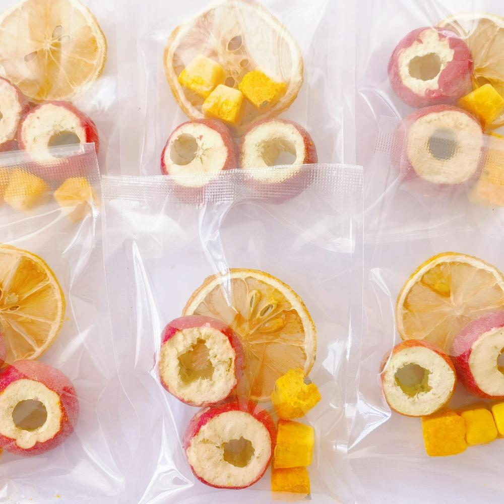 12pcs Kumquat Lemon Passion Fruit Loose Tea Independent Small Packaging Fragrant Freeze-dried Water Soaked Health Tea