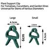 10PCS Gardening Plant Gardening Clip Tomato Flower Garden Plastic Fixed Clip Green Garden Clip