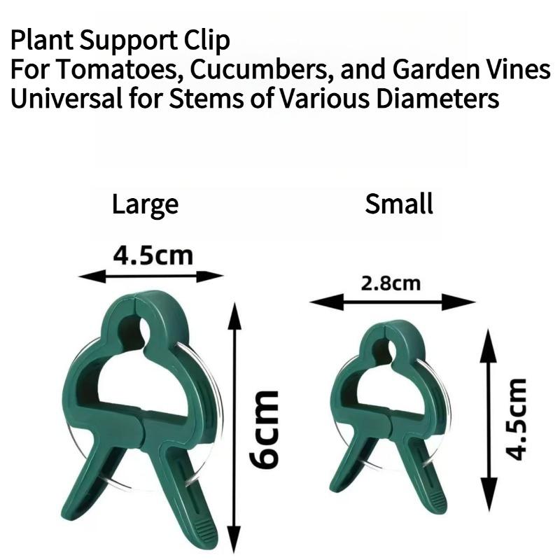 10PCS Gardening Plant Gardening Clip Tomato Flower Garden Plastic Fixed Clip Green Garden Clip