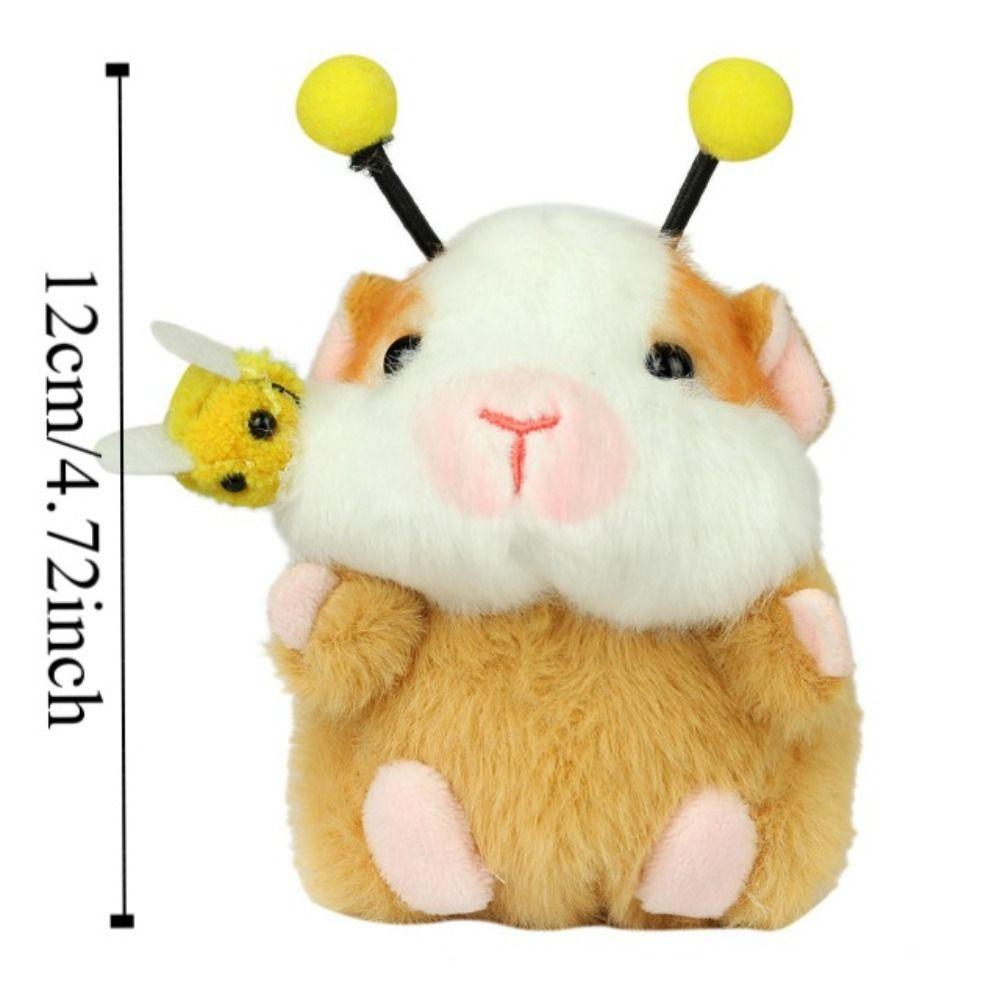 Stuffed Animal Guinea Pig Plush Keychain Cartoon Hamster Pendant  Backpack Decor