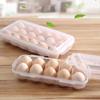 Fresh Preservation Egg Tray with Lid Fridge Egg Organizer Portable Egg Drop Rack  Kitchen