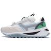 Men Low Top Lace Up Running Shoes White Sand Gray AGCR445-1