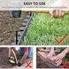 10M Fixed Garden Barrier Lawn Grass Edging Border &30 Anchoring Spikes Landscape Edging Garden Edge Kit for Lawn Yard Pathway