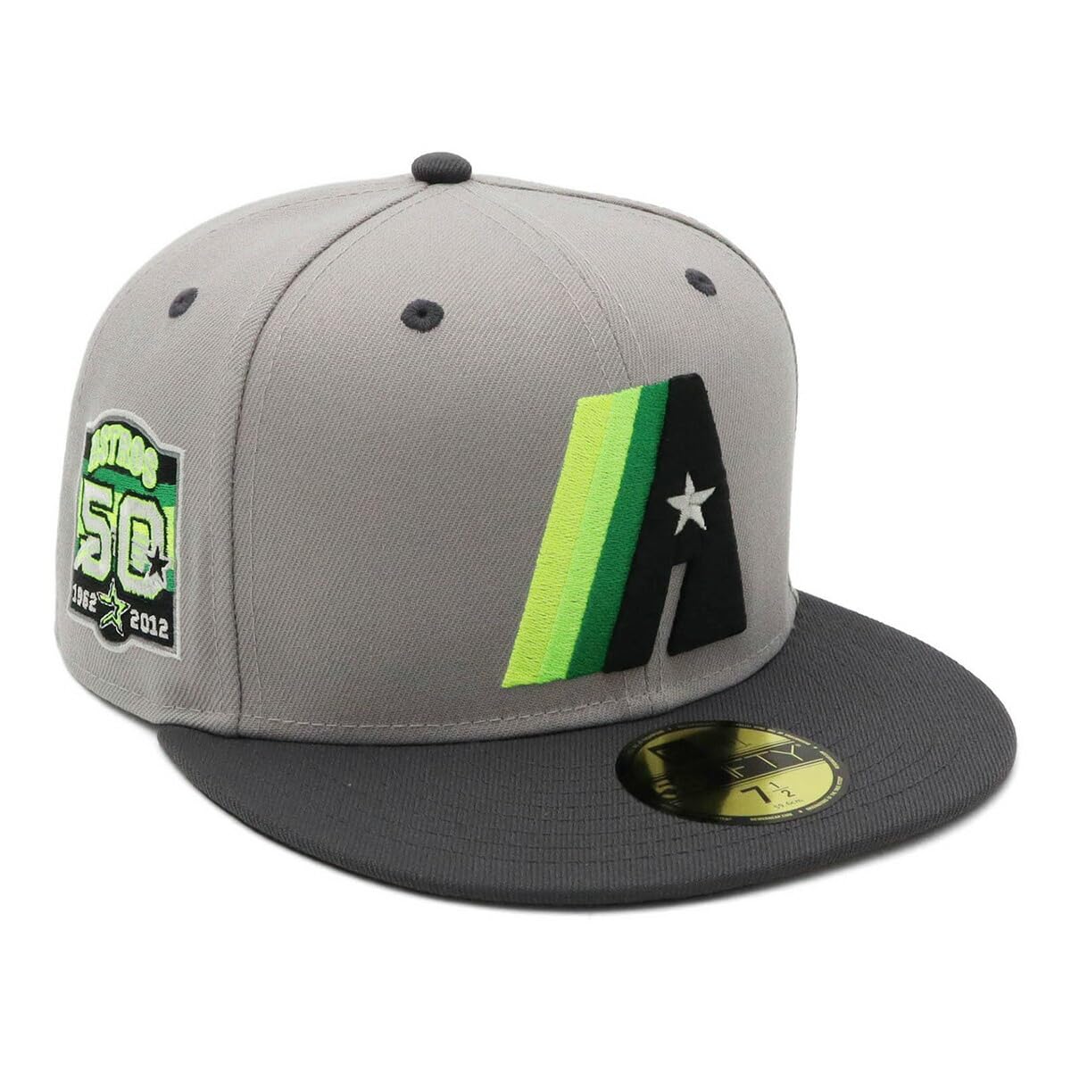 

New Era 59FIFTY Cap MLB Houston Astros HOU Side ONSPOTZ and Side Straight Flat Popular Size Stickers Large and Small Sizes Everyday Sports Baseball