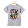 Children Summer Shirt Italian Brainrot Cartoon T-shirt for Boys AI Printed Top Short Sleeved Tees