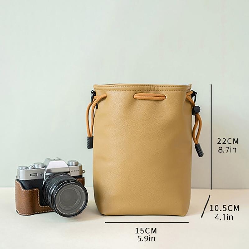 Small Camera Bag Camera Case Drawstring Camera Bag Waterproof Camera Storage Bag Soft Camera Case for Photographers