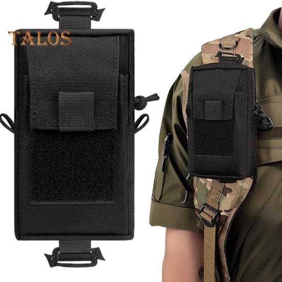 Tactical Molle Accessory Pouch Backpack Shoulder Strap Attachment Bag with Double-Zipper Pocket Tactical Molle Tool Pocket for Outdoor Activities