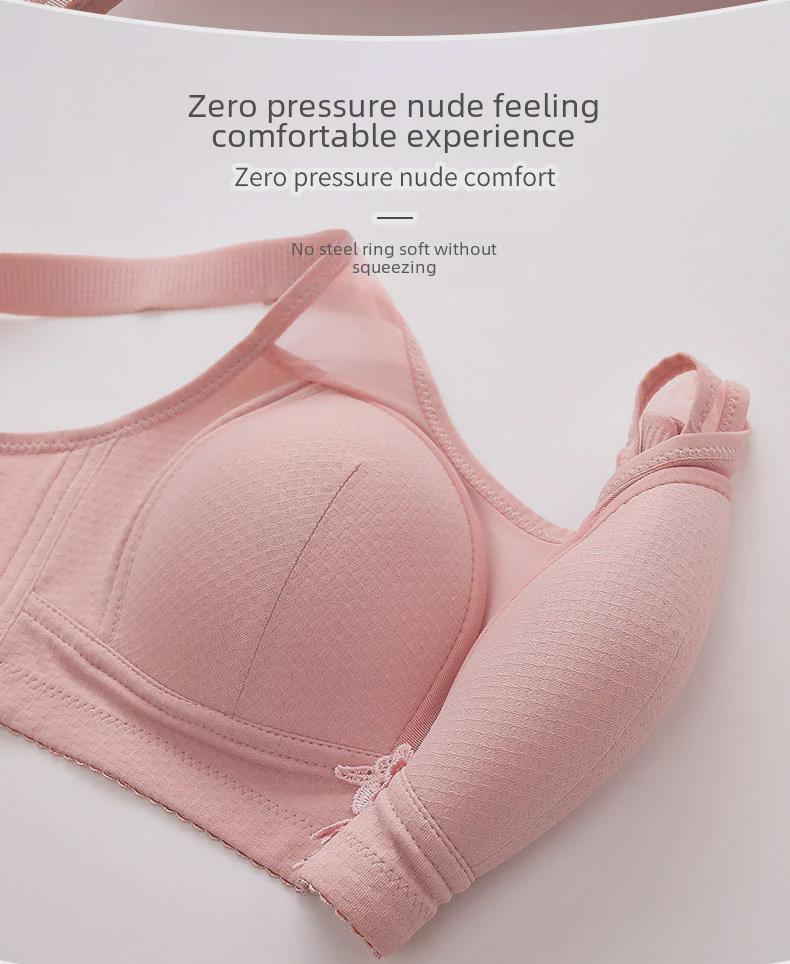 Large Size Women's Wireless Adjustable Push-Up Bra