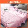 Color Solid Summer Blanket With Soft Filling For Kids And Student Dormitory