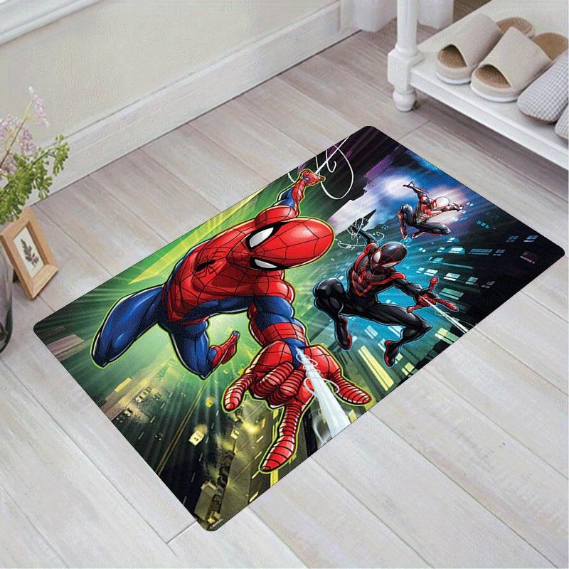 1pc Spider-Man Pattern Area Rug Soft Flannel Floor Mat for Living Room,Office,Bedroom and Carpet,Sofa Coffee Table Floor Mat 60cm by 90cm