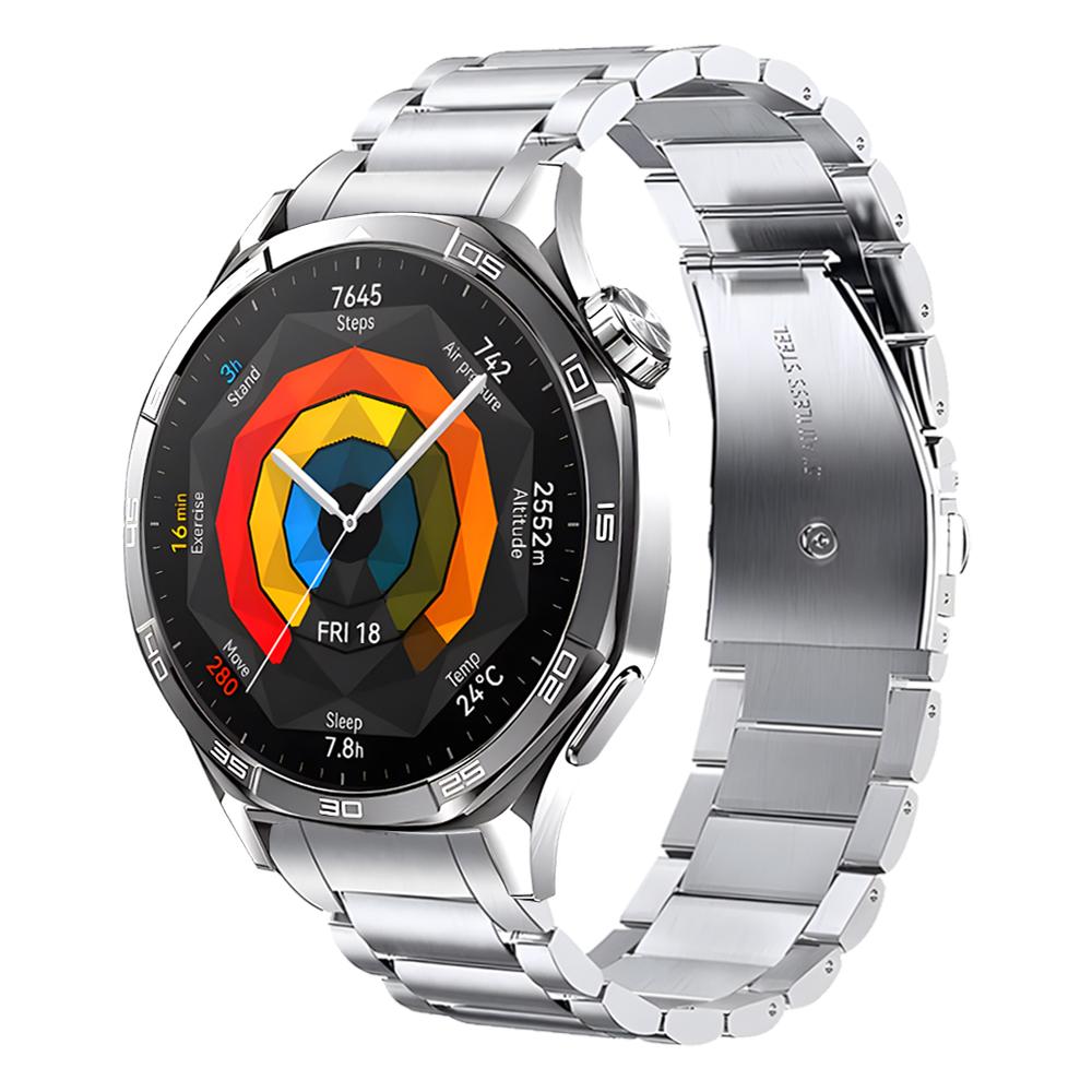 

Браслет без зазоров для HUAWEI WATCH GT 5 46мм Металлический ремешок из нержавеющей стали Для HUAWEI GT5 Аксессуары ремешка для часов For HUAWEI GT 5 46MM серебряный
