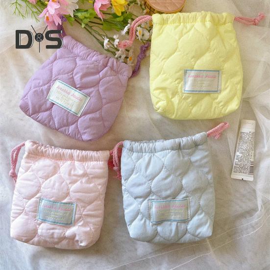 Drawstring Storage Bag Portable Women Girls Napkin Sanitary Pad Bag Multi-functional Travel Organizer Pouch Small Coins Purse