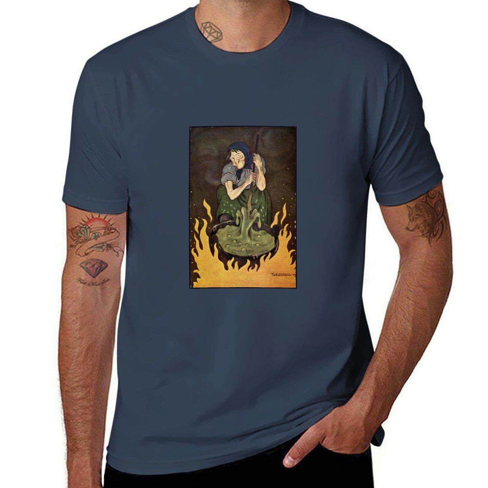 Trollkjerring (Kittelsen) TShirt Big and Tall Casual TShirt S