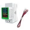 Single Phase Energy Meter Din Rail Electricity Usage Monitor Voltmeter Ammeter Watt Kwh Meter AC50-300V 100A