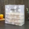 50pcs Daisy Plastic Packaging Bag Reusable Gift Bags Takeout Baking Cake Bakery Bag Transparent Birthday Wedding Party Gift Bags