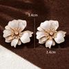 New Self-developed Enamel Flower Earrings, Simple and Exquisite Temperament, Small Stud Earrings, Xianfanqing