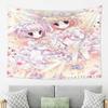 Cherry Blossom Rabbit Ear Double Lolita Anime Tapestry Hanging Cloth Chaoku Wall Decoration Room Decoration