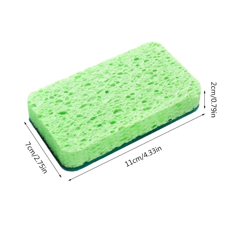 Non-Scratch Cleaning Scrub Sponges Scrubbing Dish Sponge for Washing Kitchen Dishes Bathroom Dishwashing Sponges 2pcs