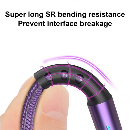 Data Cable Braided Super Compatibility Flexible Type-C Fast Speed Charger Cord for Type-C/for Android Phone