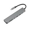 6-in-1 USB Hub Docking Station with TF/SD Card Reader, HDMI, and RJ45 Network Port Expansion