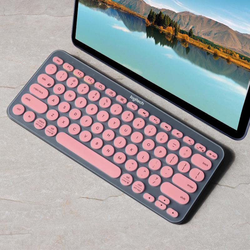 Logitech K380 Bluetooth Keyboard - LINE FRIENDS Series: Cony Rabbit & Brown Bear with Concave-Convex Key Design