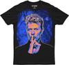 Płynny Niebieski Unisex-Dorosły David Bowie Szsz! Koszulka BowieKoszulka