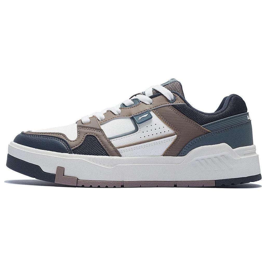 Li Ning ACE V2 Abrasion Resistant Breathable Slip Resistant Low top Skateboard Shoes Men's White Gray Black AGCS155-2