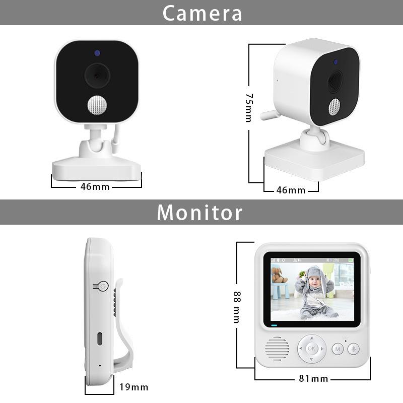 2.8" 720P Baby Monitor with Two-Way Intercom