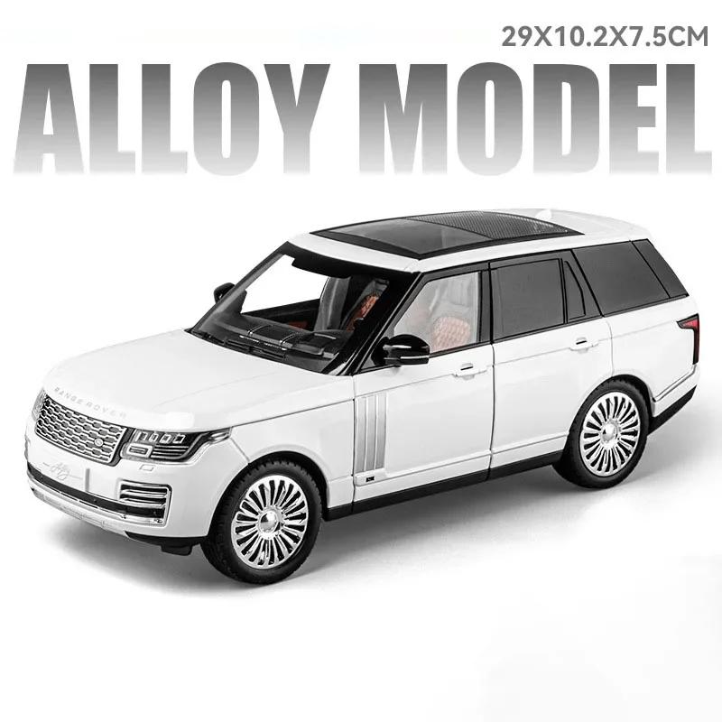 Large 1:18 Scale Range Rover Land Cruiser LC300 Toy Car Model Alloy Body Shock Absorption SUV Vehicles Models for Adults Gifts
