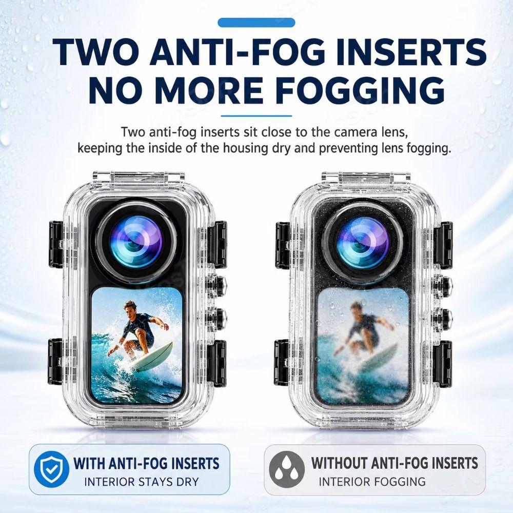 Quick Release Invisible Dive Case Underwater Diving Shell for Insta360 X6 Action Camera Accessories
