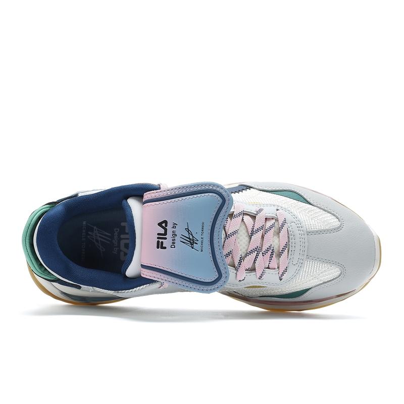 New FILA KM2 PO Casual Shoes Women's Milk White Lunar Rock Gray F12W433109FGL