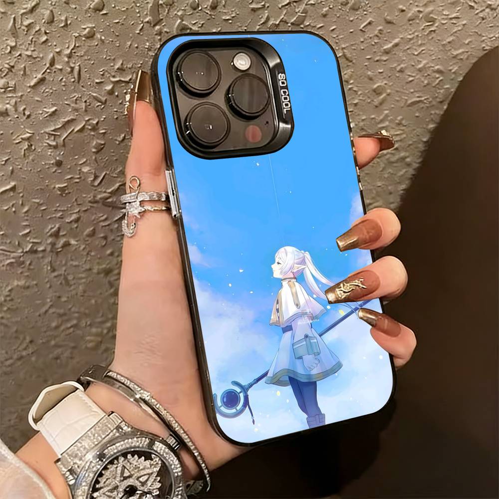 

Sousou no Frieren Фрирен Вид сзади Чехол для телефона Для iPhone 17,16,15,14,13,12,11 Plus,Pro Max,XS,Красочный Серебристый Черный Чехол iPhone17promax