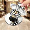 Sink Drain Plug Brass Odor-Proof Pop-Up Core Push-Down Basin Drain Modern Minimalism Universal Accessory for Bathroom