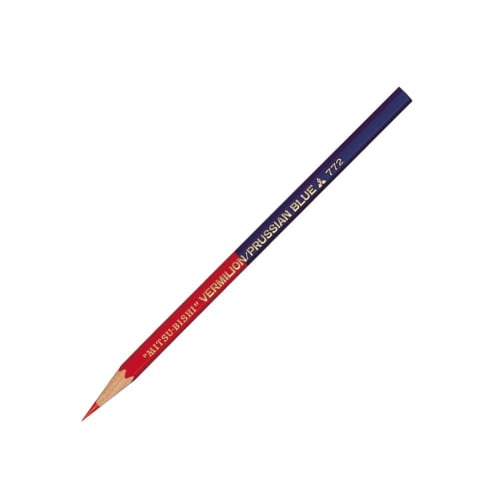 posca Mitsubishi Pencil Colored Pencil No.772 Vermilion 5:5 Hexagonal Shaft 1 Dozen K772