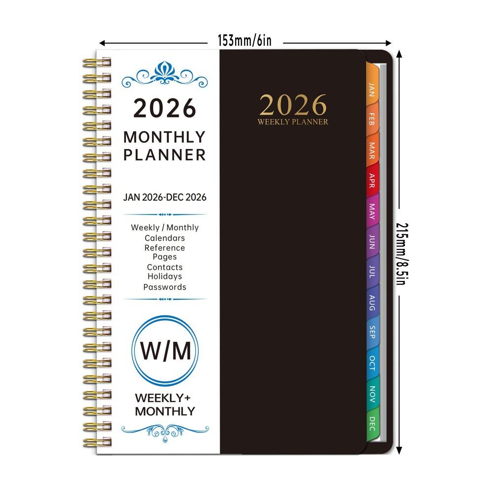 Index Tags Coil Diary Book Spiral Binding Spiral Notebook Daily Plan Schedule Daily Organization