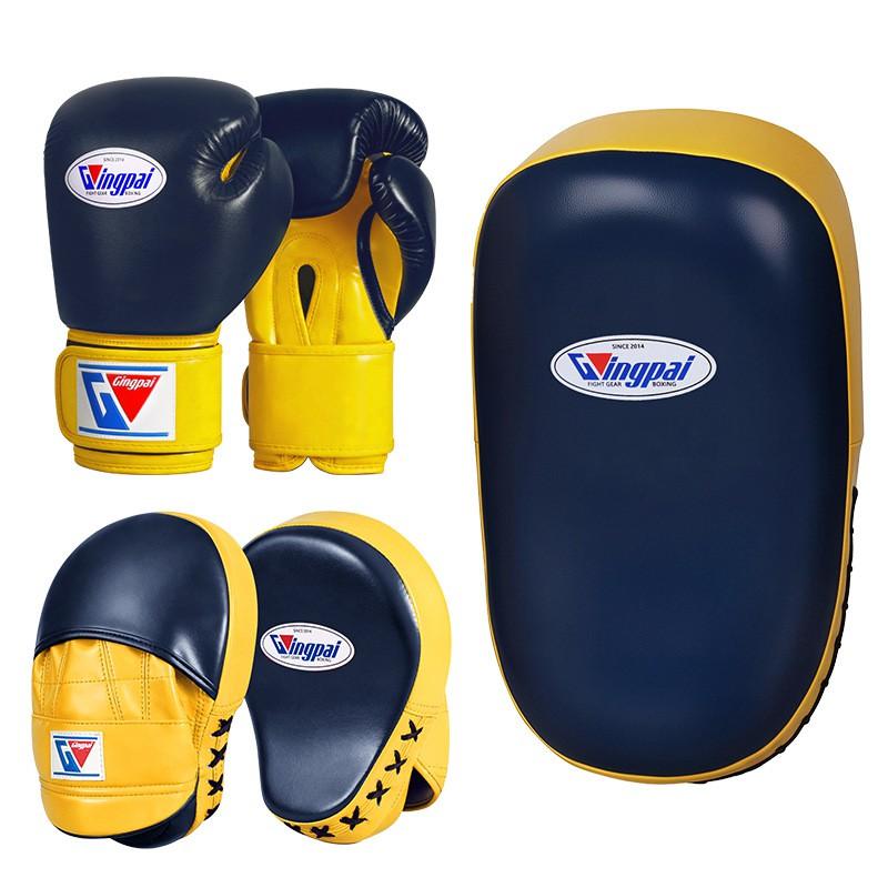 Kids Adult Boxing Gloves Set With Hand Targets Foot Target Training Muay Thai Kickboxing Home Gym