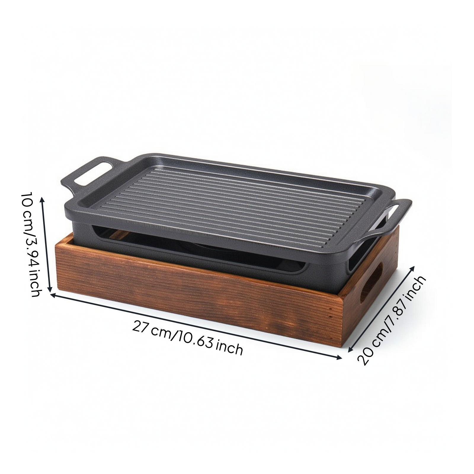 Tabletop Grill with Burner Nonstick Cookware