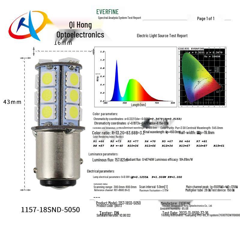 1157 LED Brake Light Bulb BAY15D PY21W for S25/T25/T20 - Car 5050 Turn Signal