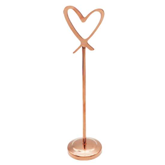 Metal Place Card Base Hollow Heart Table Number Holder, Love Stand, Holders Clip for Photos, Food Signs, Memo Notes, Weddings, Birthdays, Restaurants