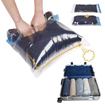 Travel Vacuum Storage Bags Hand Roll Durable Space Saver Bag For Clothes Clothing Travel Accessories Packing Suitcase Organizer