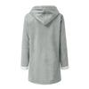 Women's Fashionable Coat Solid Color Long Sleeved Pocket Loose Button Plush Jacket