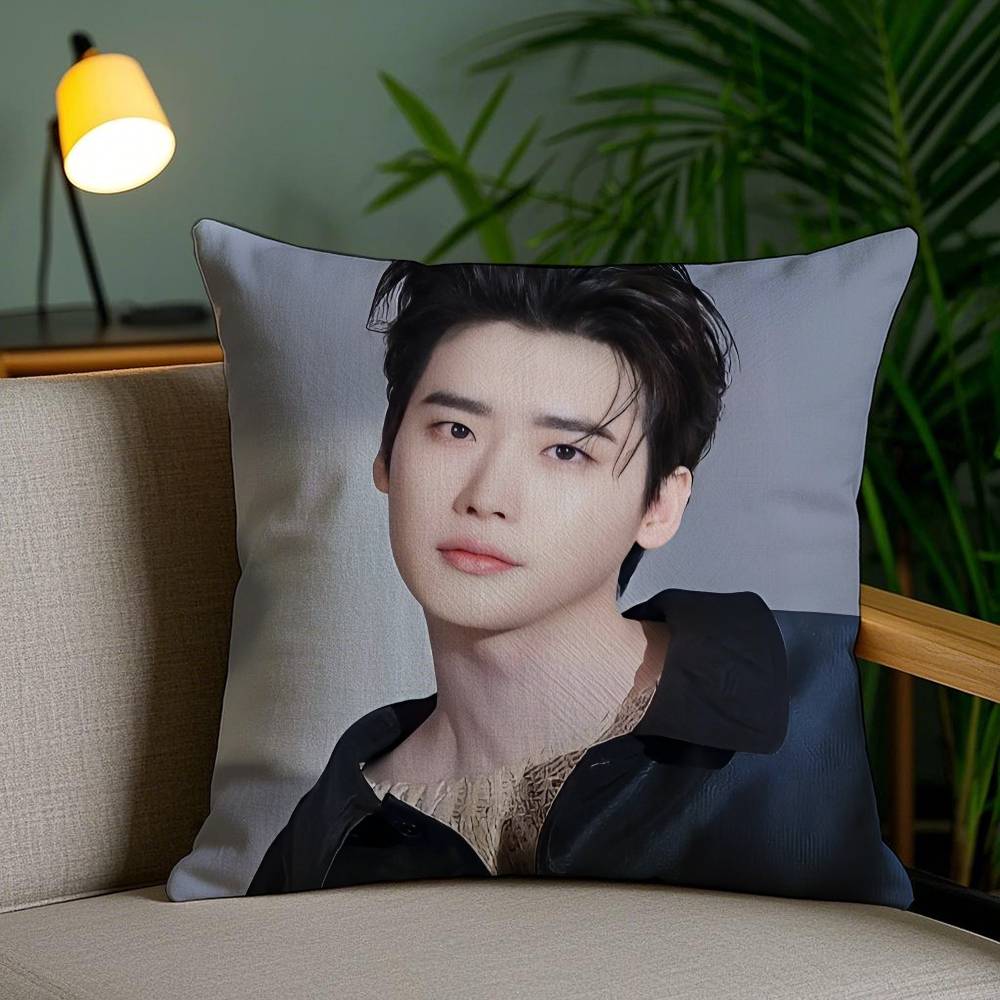 Lee Jong Suk Kissenbezug Büro Sofa Schlafsaal Stuhl Rücken Kurzplüsch Doppelseitiger Druck Heimkissenbezug